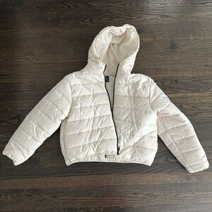 Puffer zip up coat